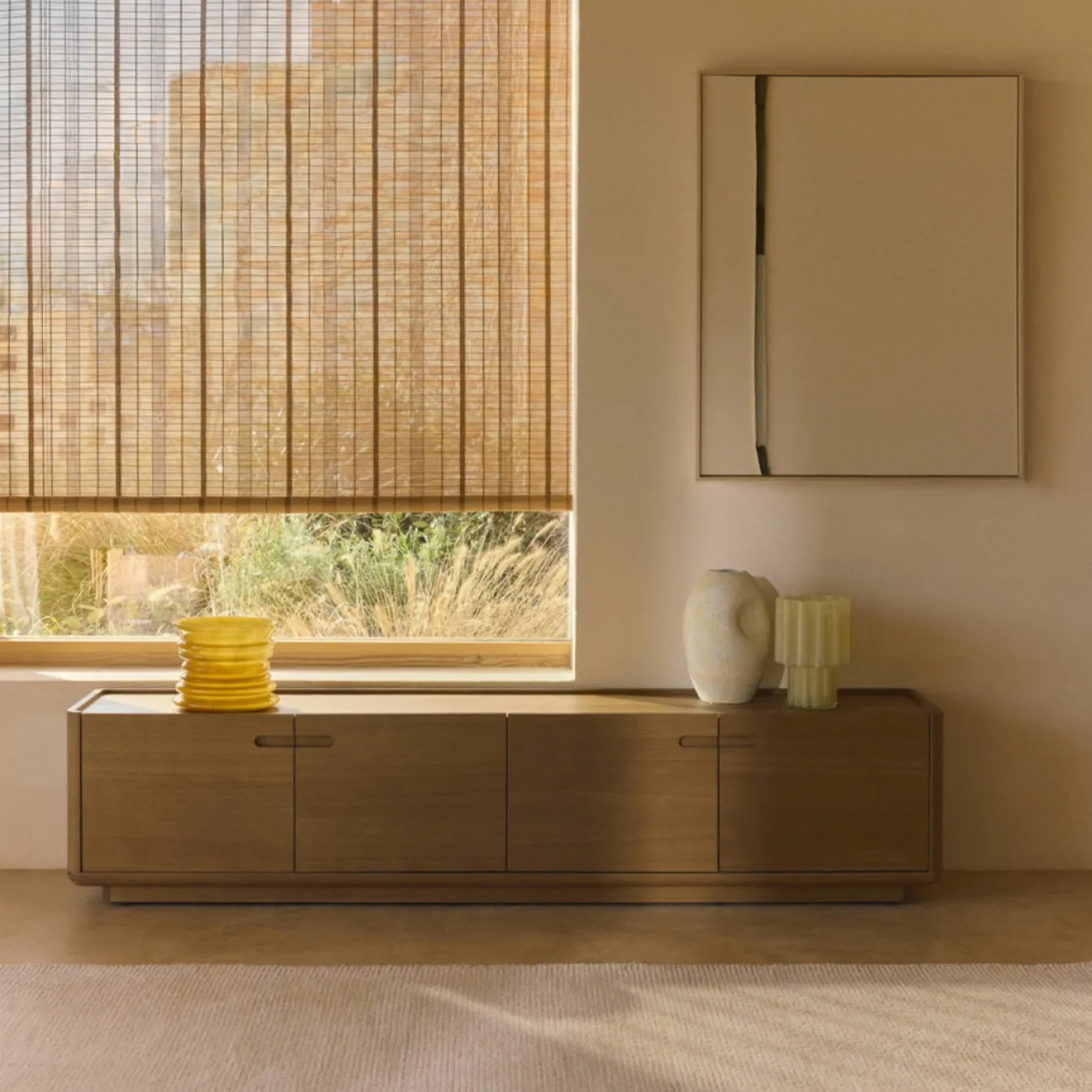 Kave Home TV-Meubel Arelida Eiken Lichtbruin 200cm