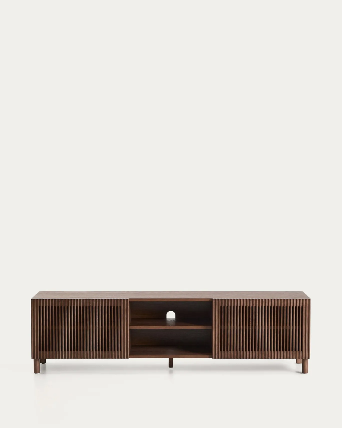 Kave Home Tv-meubel Beyla Essenfineer Walnoot 180x49,5cm