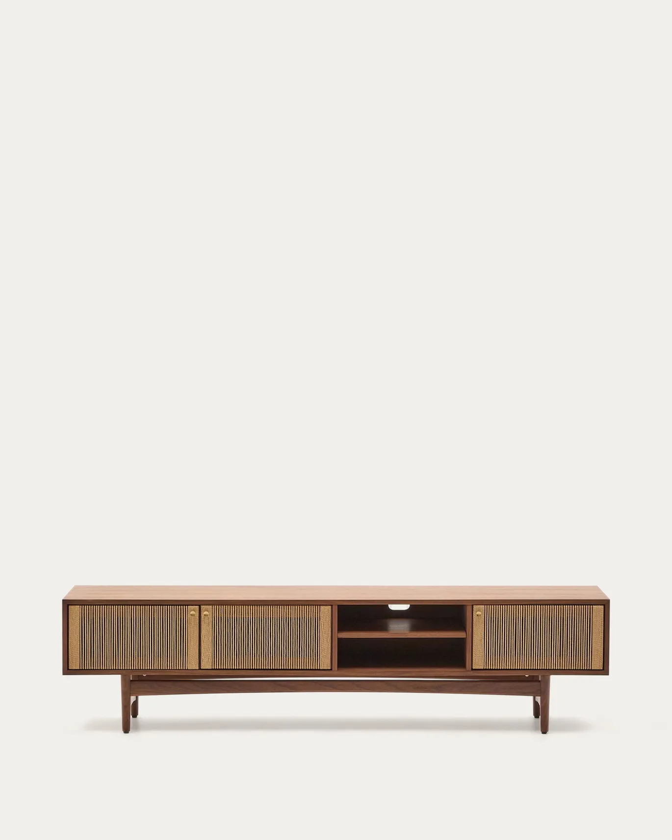 Kave Home Tv-meubel Elan Notenfineer 200x50cm