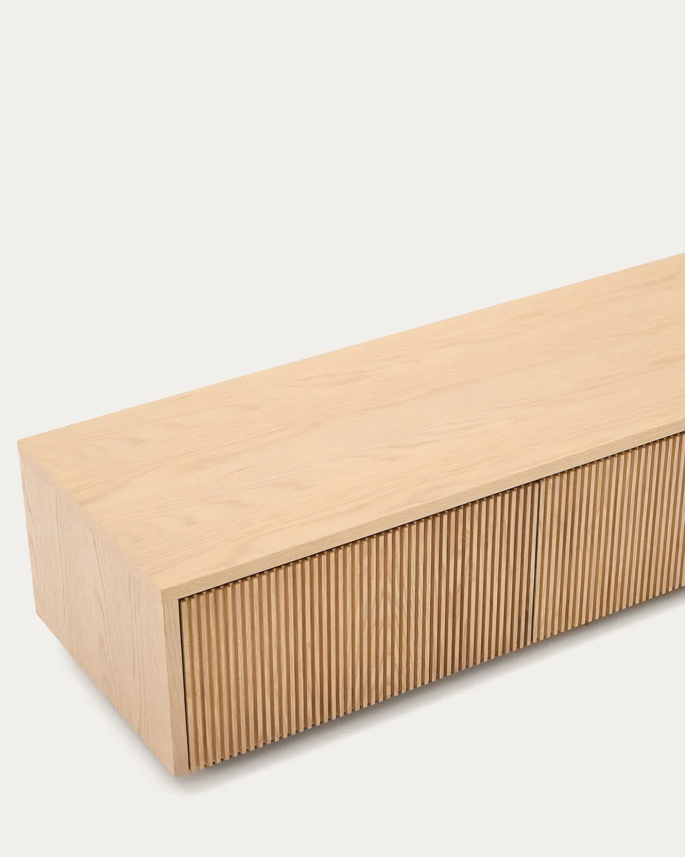 Kave Home Tv-meubel Helvine 4 Laden Eikenfineer 200x40cm