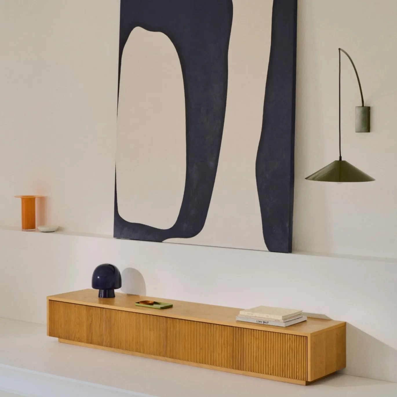 Kave Home Tv-meubel Helvine 4 Laden Eikenfineer 200x40cm