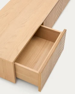 Kave Home Tv-meubel Helvine 4 Laden Eikenfineer 200x40cm