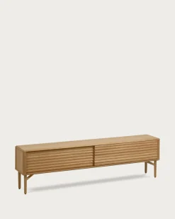 Kave Home Tv-meubel Lenon Massief Hout Eikenfineer 200x57cm