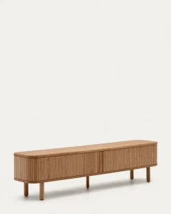 Kave Home Tv-meubel Mailen 2 Deuren Essenfineer Naturel 200x50cm