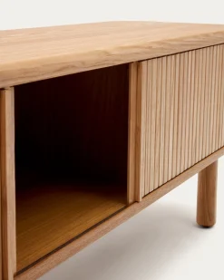 Kave Home Tv-meubel Mailen 2 Deuren Essenfineer Naturel 200x50cm