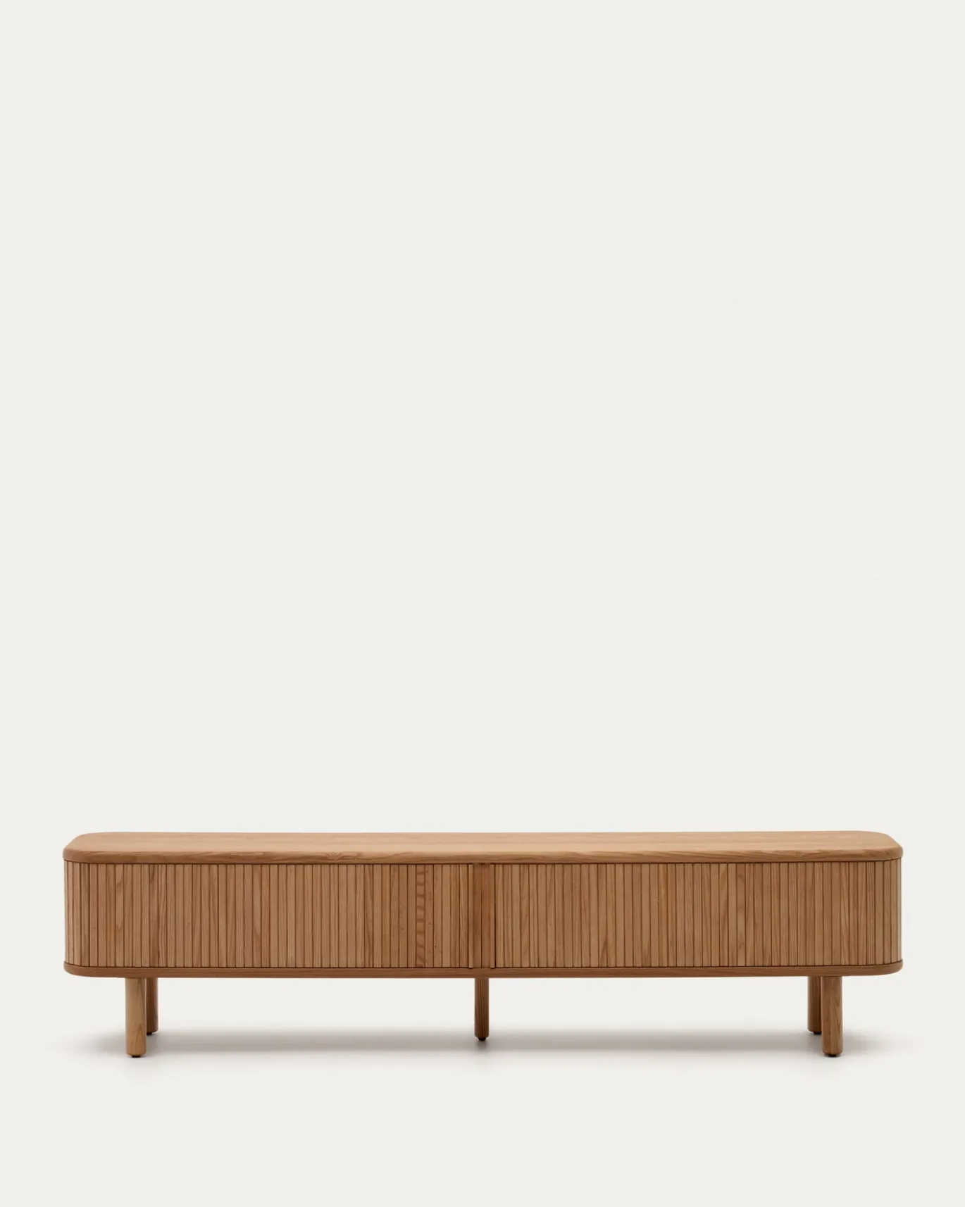 Kave Home Tv-meubel Mailen 2 Deuren Essenfineer Naturel 200x50cm