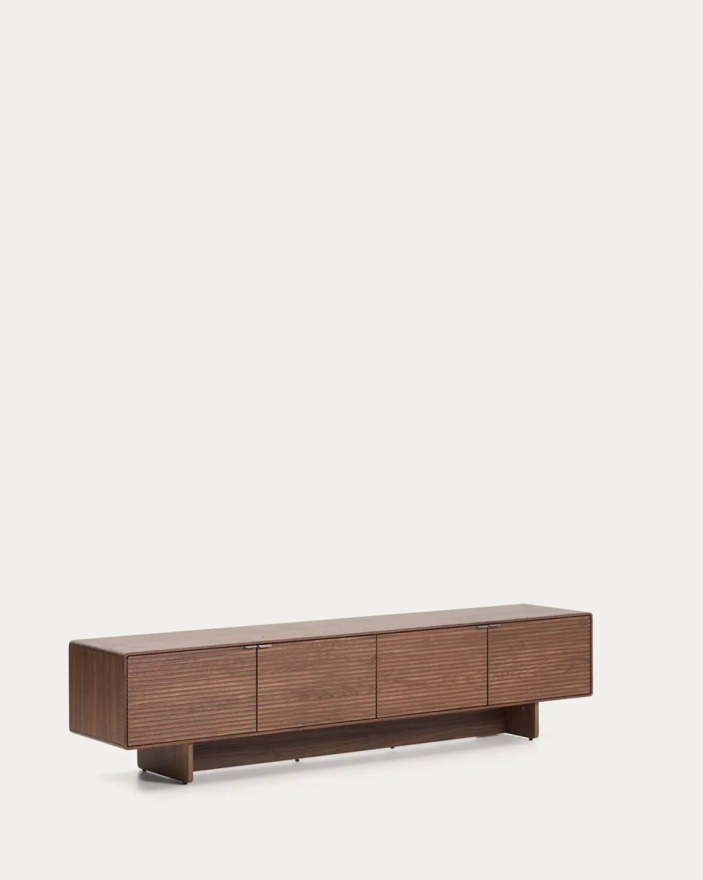 Kave Home Tv-meubel Norlen met 4 Deuren Walnootfineer 200x46cm