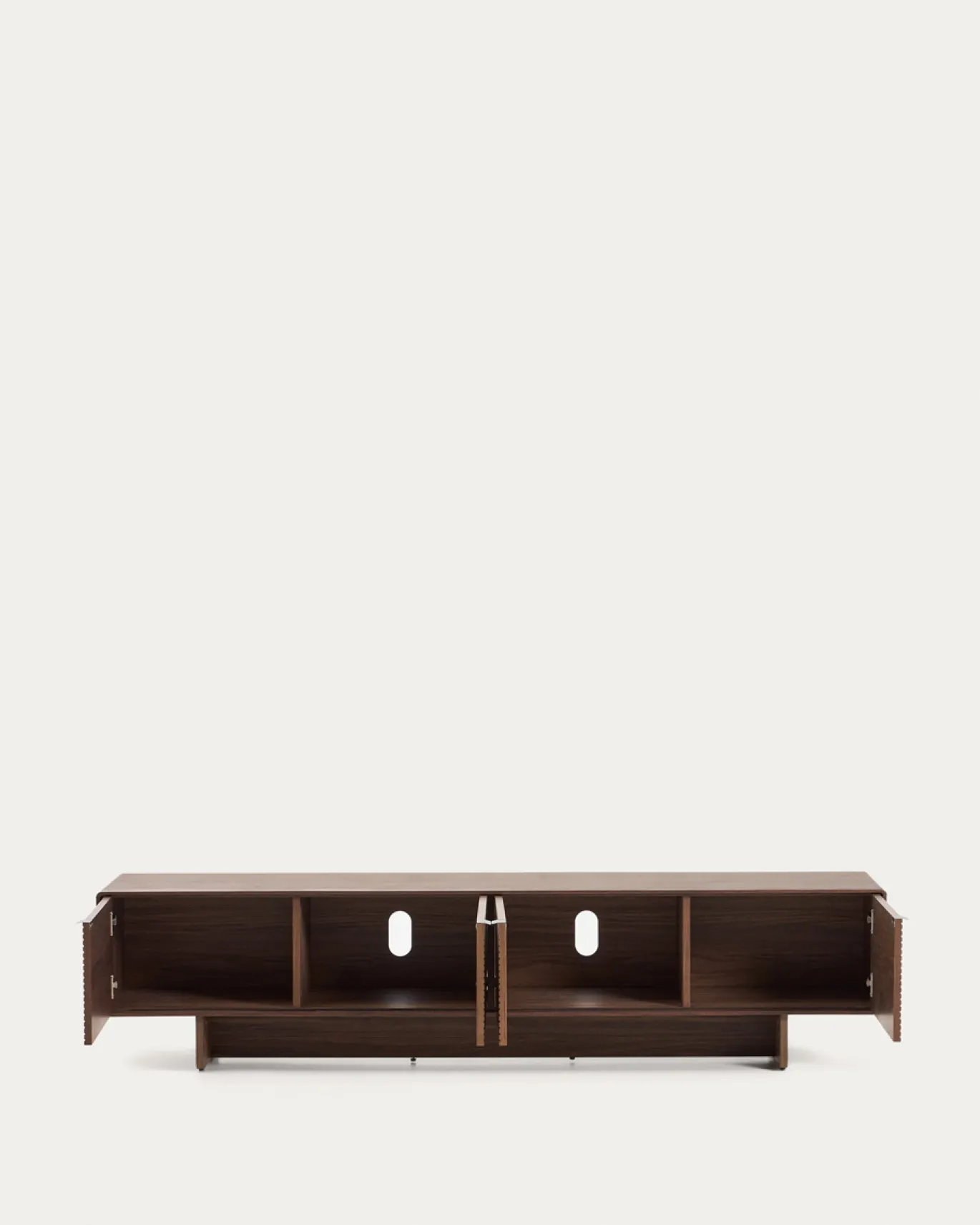 Kave Home Tv-meubel Norlen met 4 Deuren Walnootfineer 200x46cm