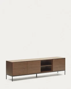 Kave Home Tv-meubel Vedrana 3 Deuren Walnoot 195x55cm