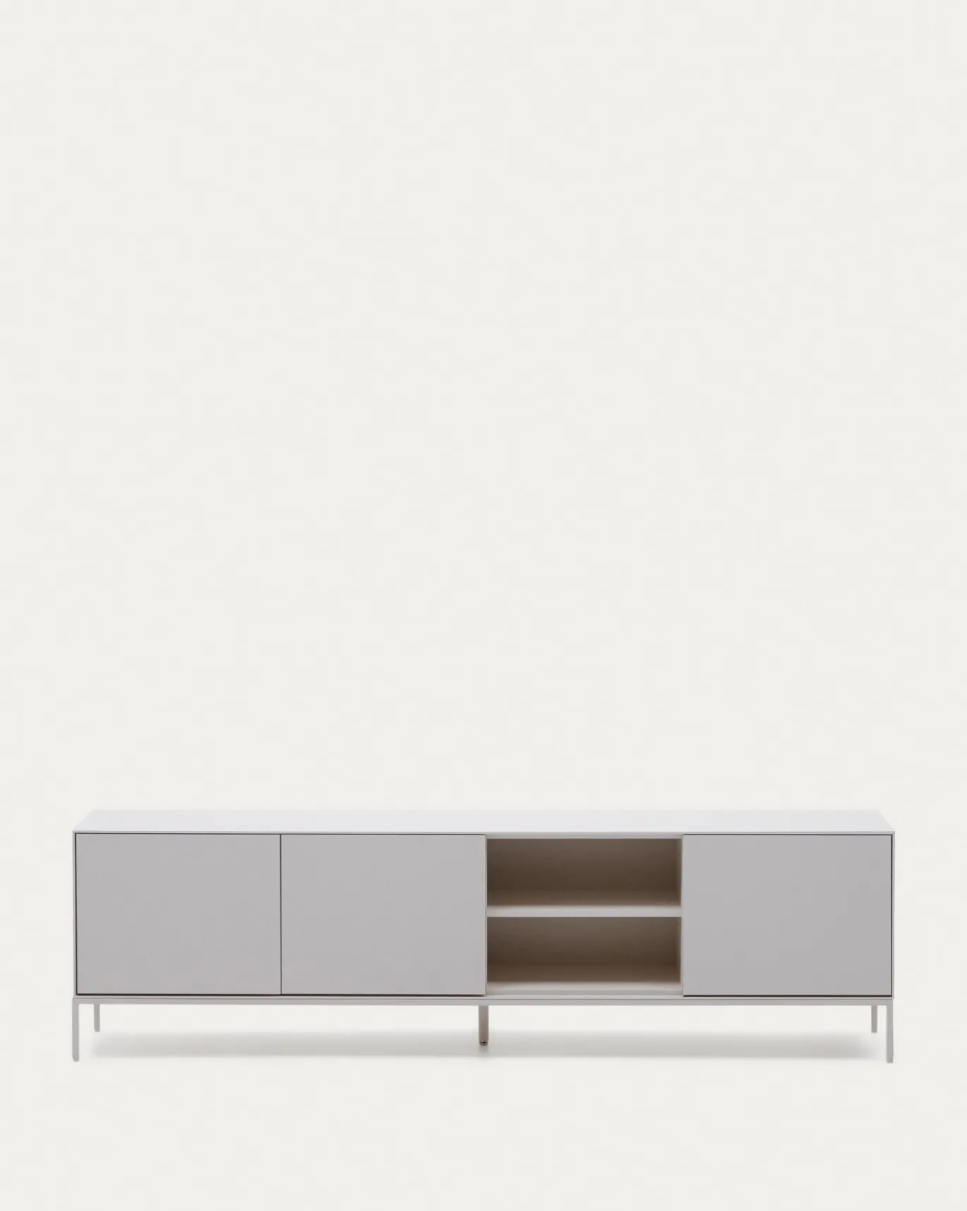 Kave Home Tv-meubel Vedrana 3 Deuren Wit 195x55cm