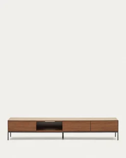 Kave Home Tv-meubel Vedrana 3 Laden Walnoot 195x35cm