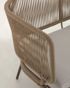 Kave Home Tweezitsbank Nadin Beige Koord 135cm
