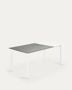 Kave Home Uitschuifbare Keramische Tafel Axis Grijs 120-180cm