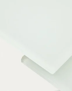 Kave Home Uitschuifbare Ronde Tafel Vashti Glas en MDF 160-210cm