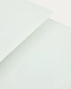 Kave Home Uitschuifbare Ronde Tafel Vashti Glas en MDF 160-210cm