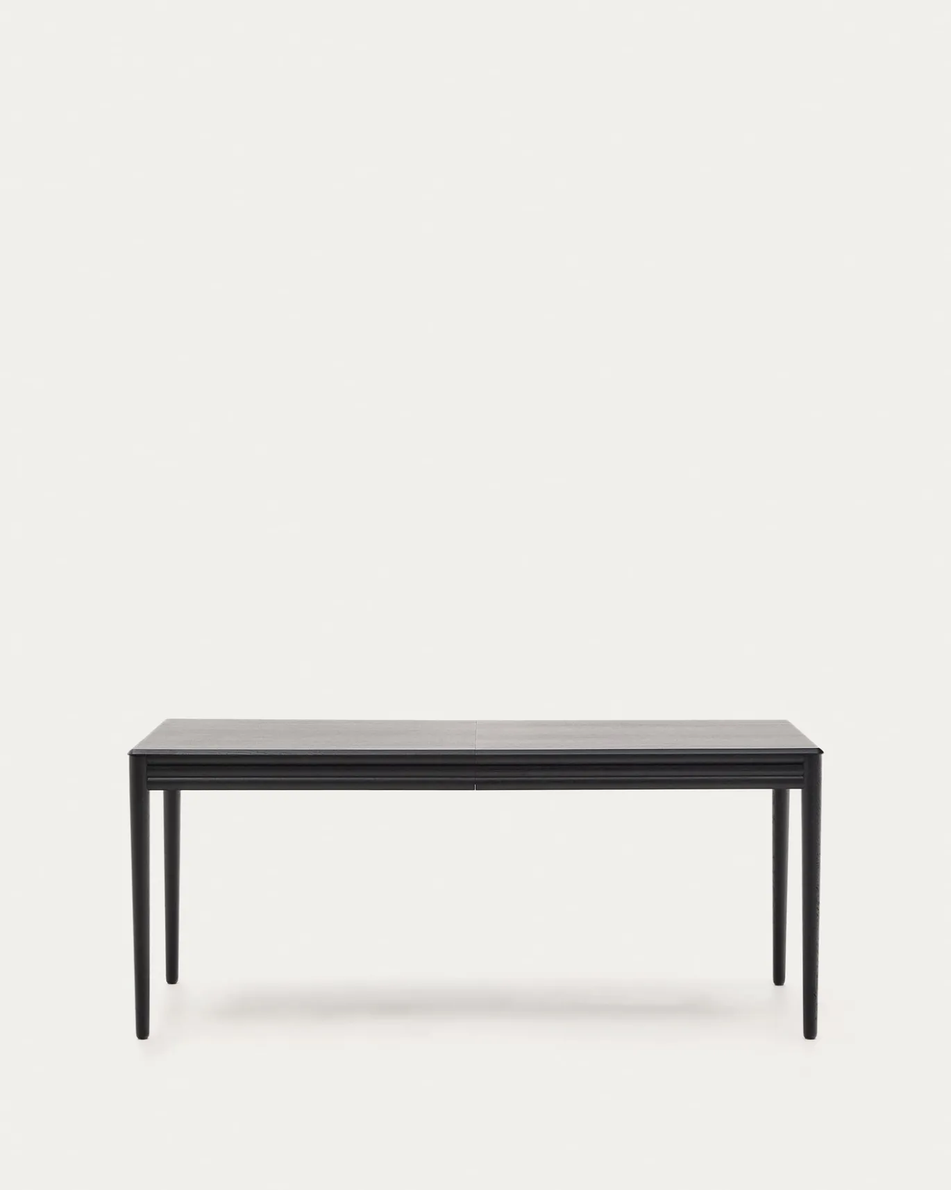 Kave Home Uitschuifbare Tafel Lenon Eikenfineer Zwart 160(240)x90cm