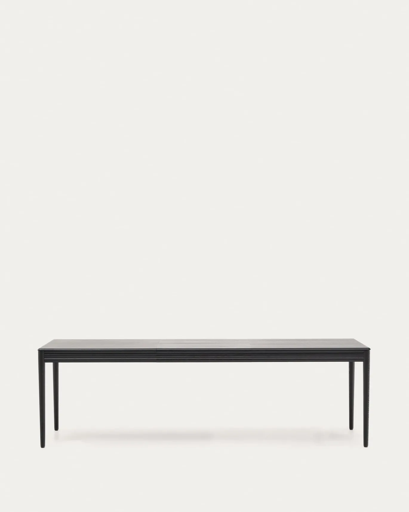 Kave Home Uitschuifbare Tafel Lenon Eikenfineer Zwart 160(240)x90cm