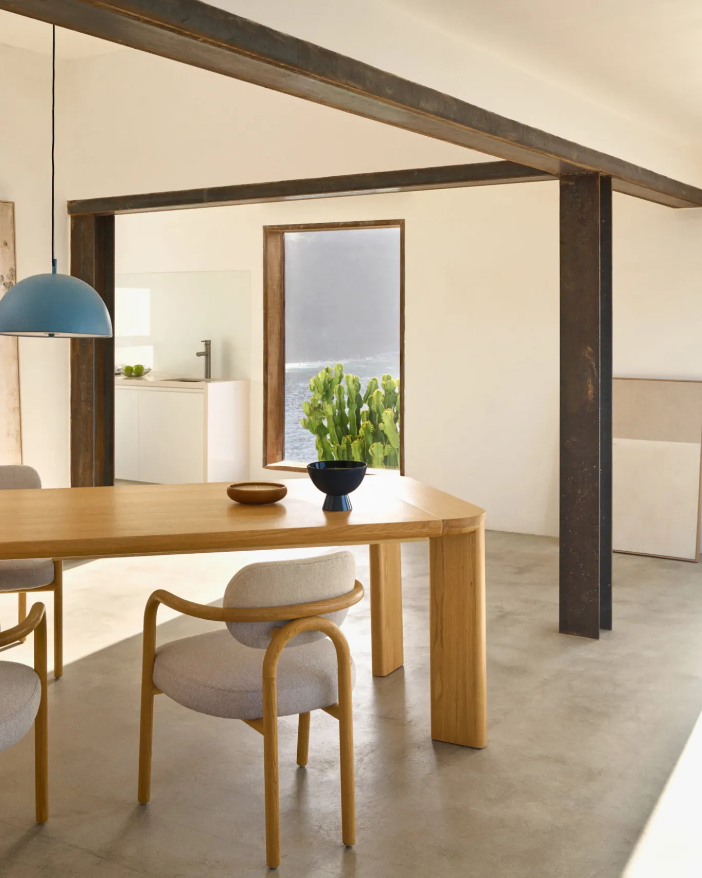 Kave Home Uitschuifbare Tafel Jondal Massief Eikenhout 200-280cm
