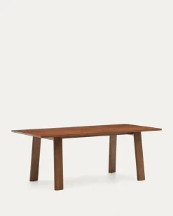Kave Home Uitschuifbare Tafel Arlen Eikenhout Walnoot 200 (250)x95cm
