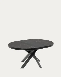 Kave Home Uitschuifbare Tafel Vashti Porselein Ø120 (160)cm