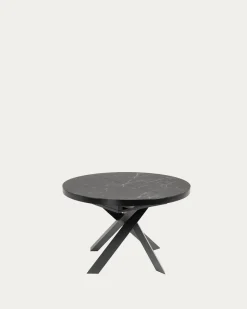 Kave Home Uitschuifbare Tafel Vashti Porselein Ø120 (160)cm