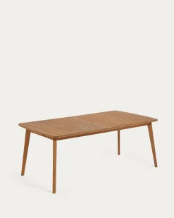Kave Home Uitschuifbare Tafel Hanzel Massief Eucalyptushout 183-240cm