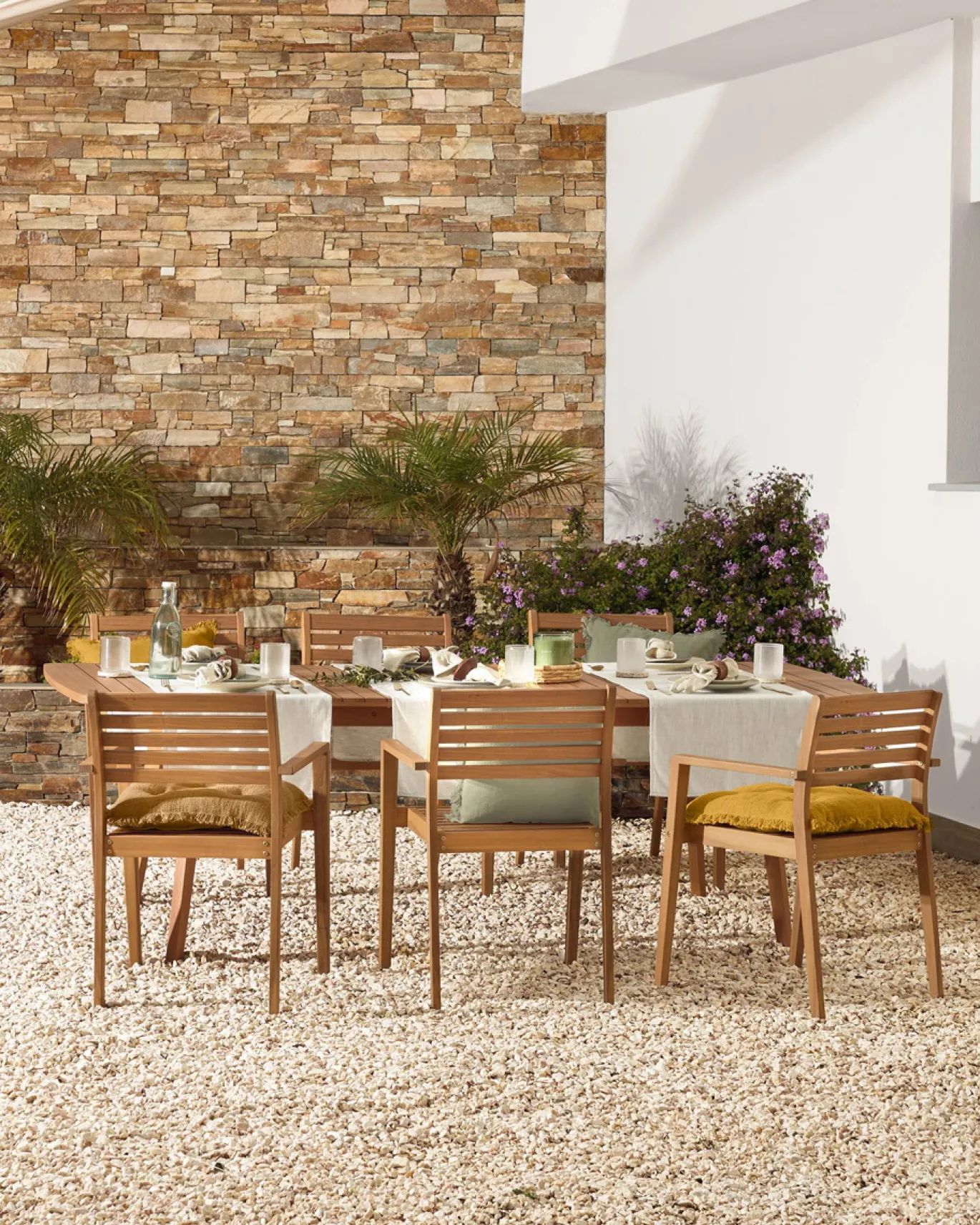 Kave Home Uitschuifbare Tafel Hanzel Massief Eucalyptushout 183-240cm