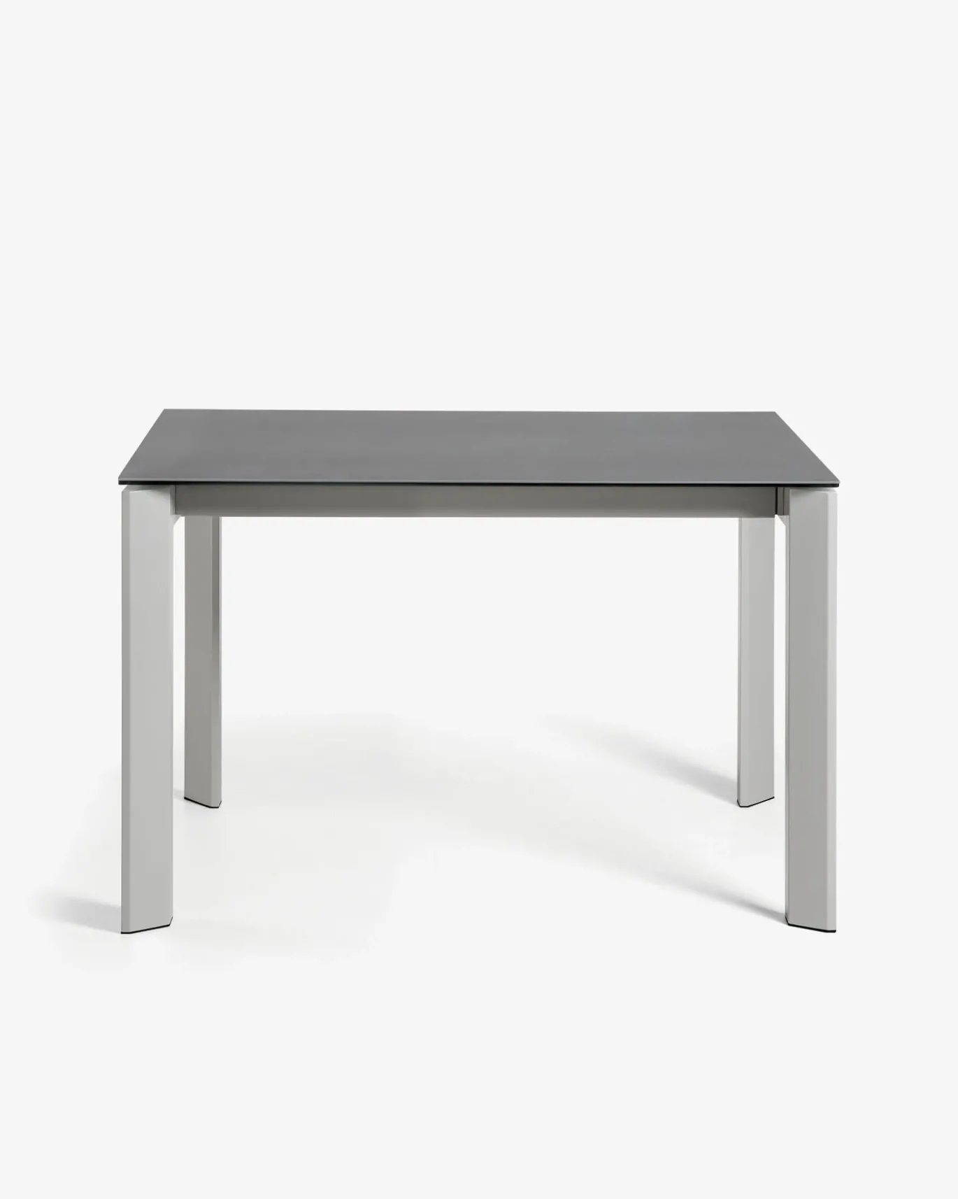 Kave Home Uitschuifbare Tafel Axis Porselein/Vulcano Roca met Grijze Poten 120-180cm