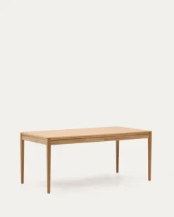 Kave Home Uitschuifbare Tafel Lenon Eikenfineer Naturel 160(200)x90cm