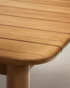 Kave Home Uitschuifbare Tuintafel Turqueta Massief Teakhout 220 (294)x100cm
