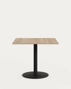 Kave Home Vierkante Bistrotafel Esilda Naturel 90x90x70cm