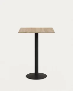 Kave Home Vierkante Bistrotafel Esilda Naturel Hoog 60x60x96cm