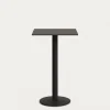 Kave Home Vierkante Bistrotafel Esilda Zwart Hoog 60x60x96cm