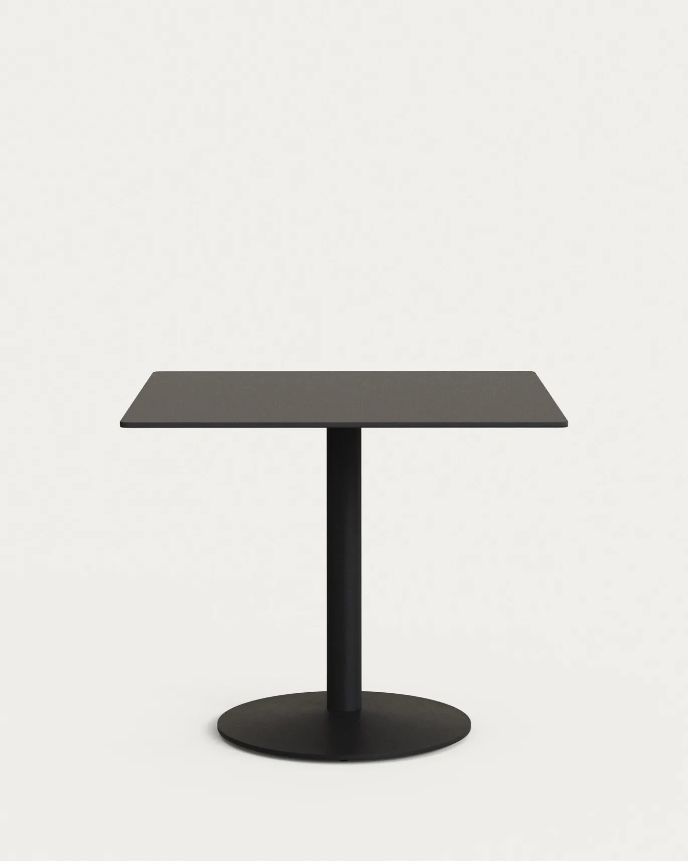Kave Home Vierkante Bistrotafel Esilda Zwart 90x90x70cm