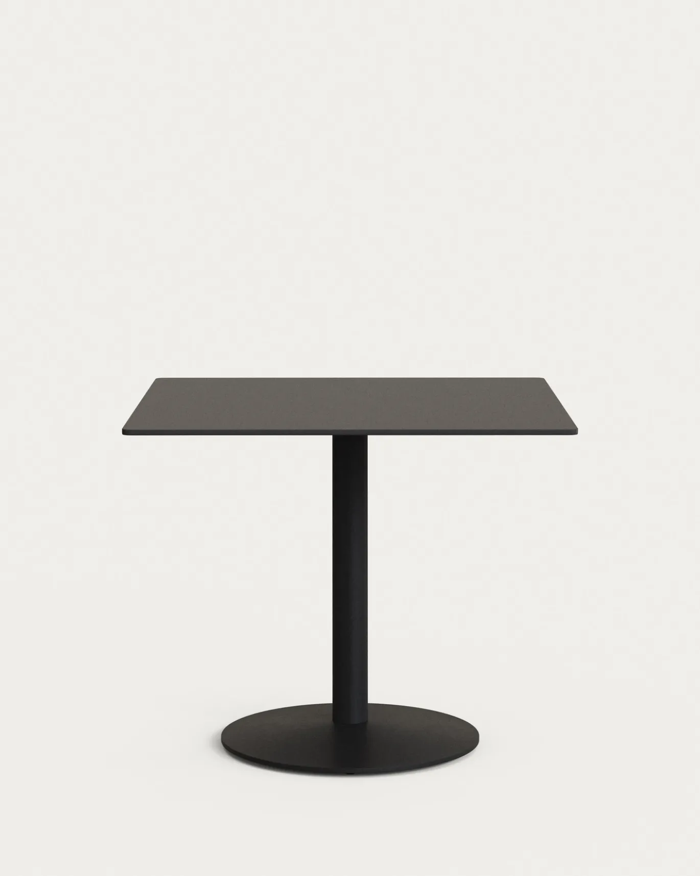 Kave Home Vierkante Bistrotafel Esilda Zwart 90x90x70cm