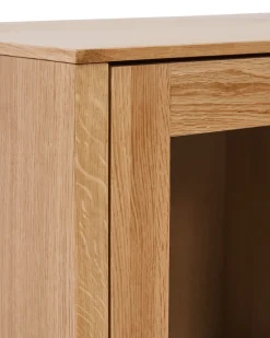 Kave Home Vitrinekast Alguema Eikenfineer Naturel 100x185cm