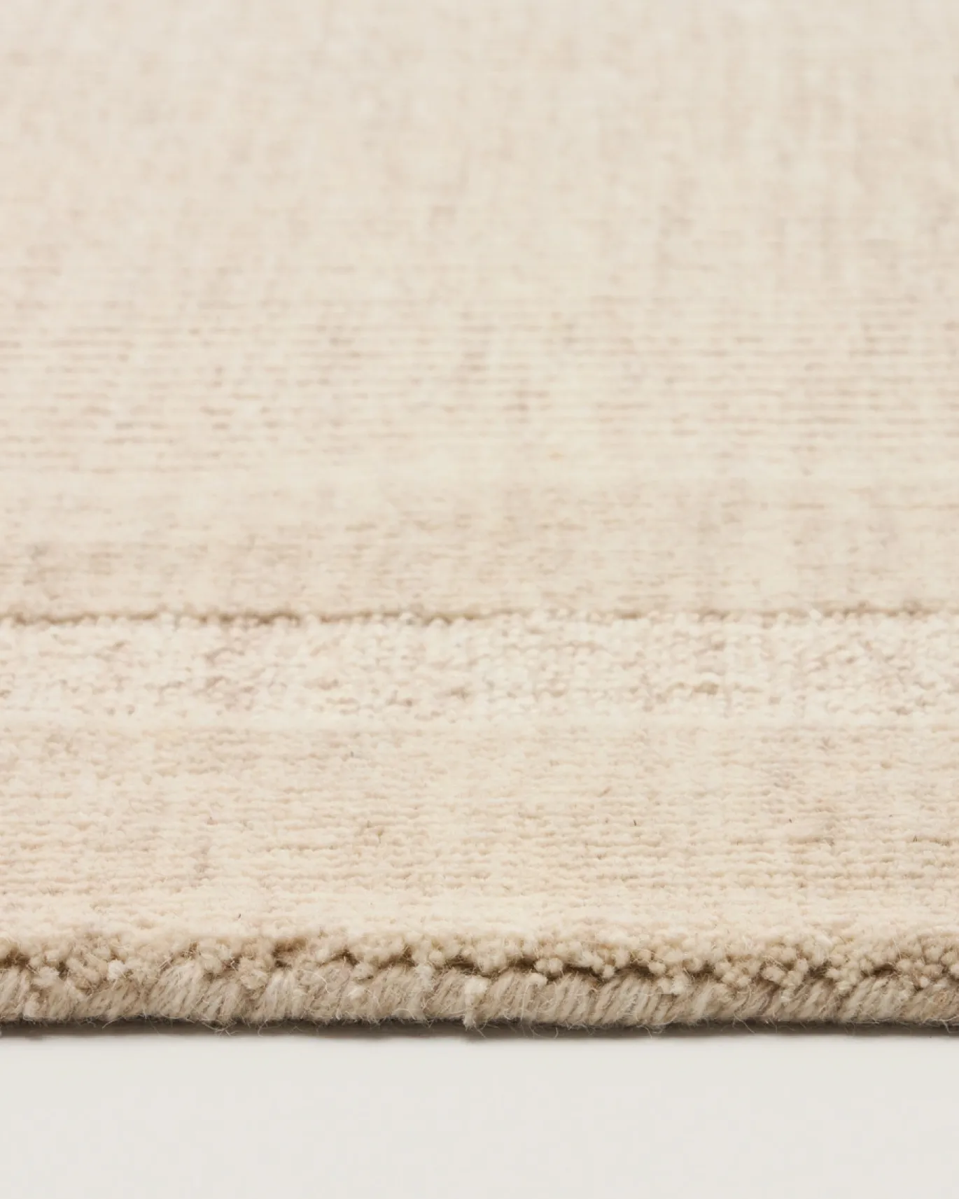 Kave Home Vloerkleed Dalena Beige Wol Gestreept Jacquard 300x200cm