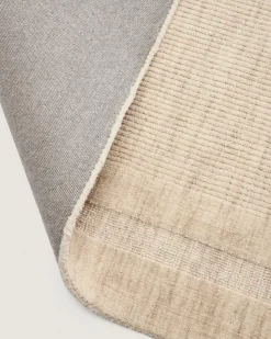 Kave Home Vloerkleed Dalena Beige Wol Gestreept Jacquard 300x200cm