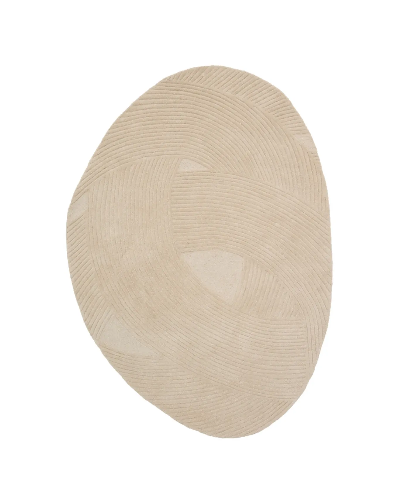 Kave Home Vloerkleed Domm Wol Beige 160x230cm