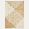 Kave Home Vloerkleed Maelan Geruit Naturel Jute en Katoen 160x230cm