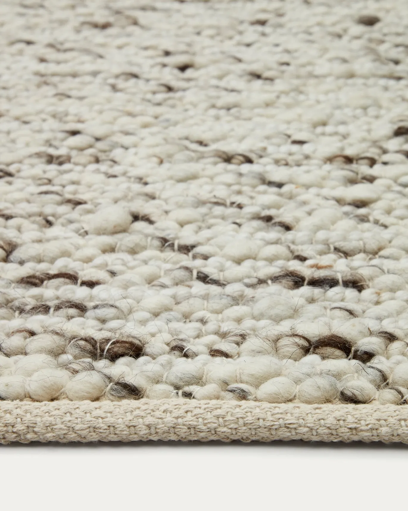 Kave Home Vloerkleed Manilva Wol Bruin 200x300cm
