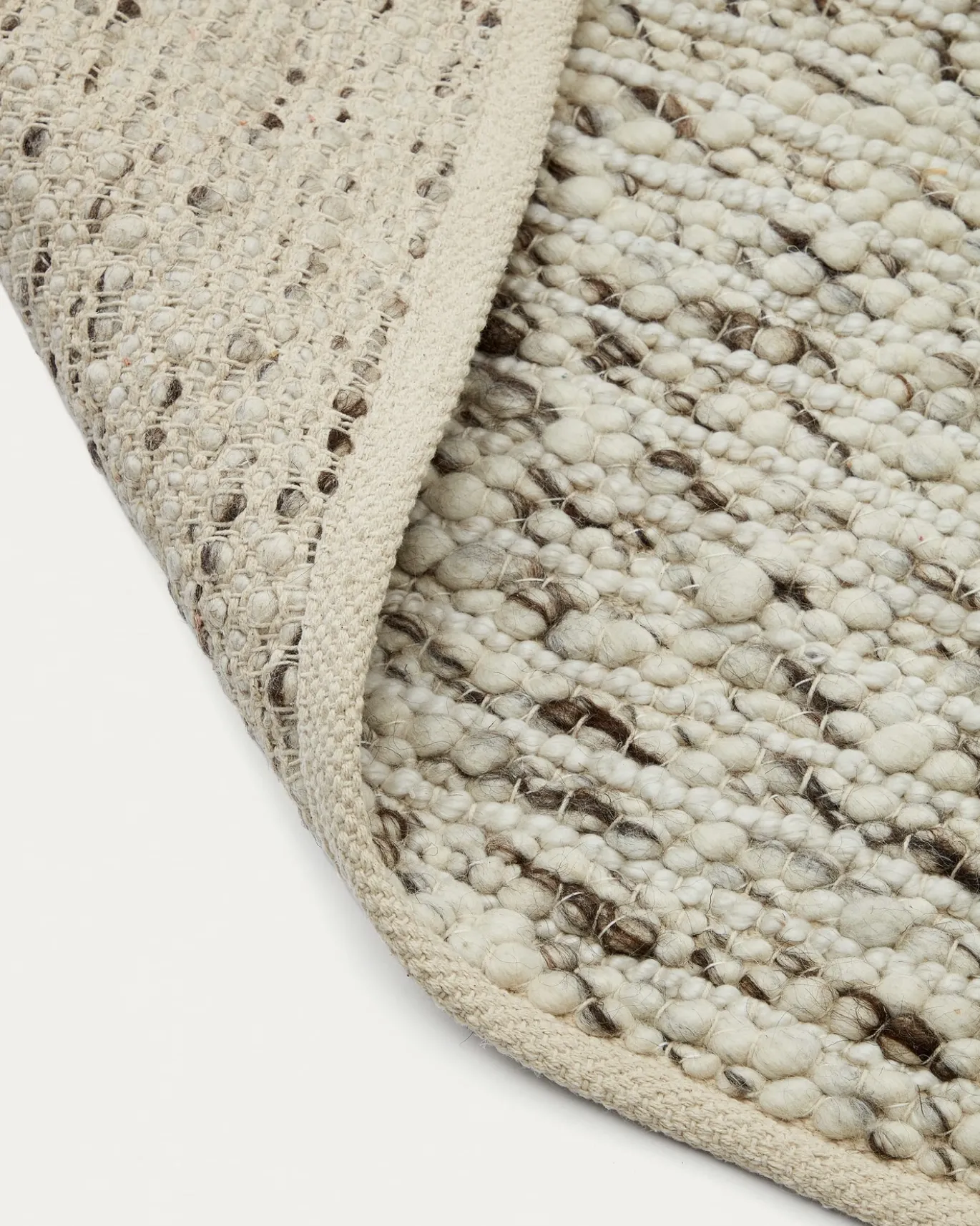 Kave Home Vloerkleed Manilva Wol Bruin 200x300cm