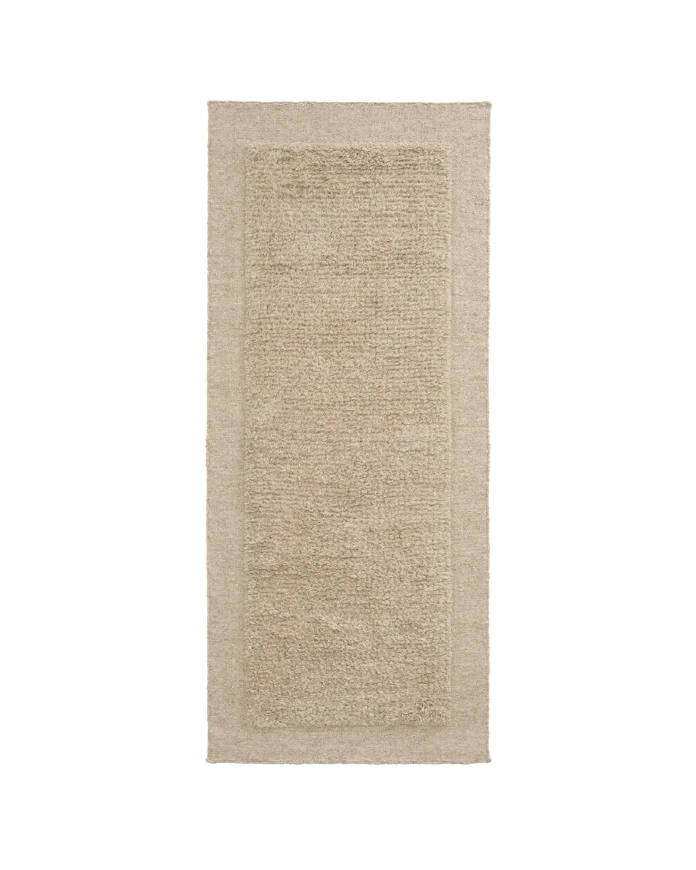 Kave Home Vloerkleed Marely Beige Wol 200x80cm