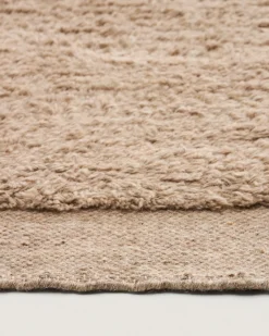 Kave Home Vloerkleed Marely Beige Wol 200x80cm