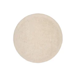 Kave Home Vloerkleed Marely Wol Wit Ø200cm