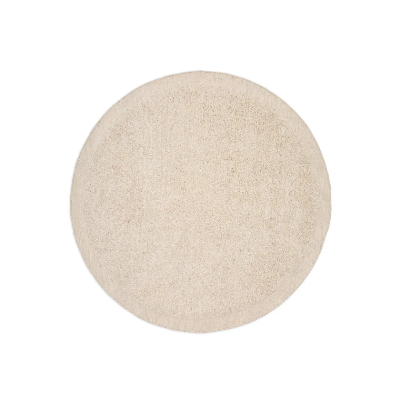 Kave Home Vloerkleed Marely Wol Wit Ø200cm