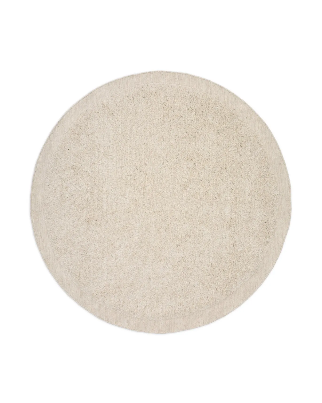 Kave Home Vloerkleed Marely Wol Wit Ø200cm