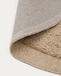 Kave Home Vloerkleed Marely Wol Beige Ø200cm