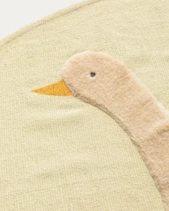 Kave Home Vloerkleed Milu Katoen Groene Gans Ø100cm