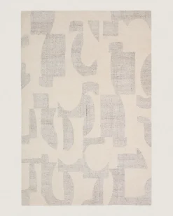 Kave Home Vloerkleed Norela Grijs Wol Jacquard 300x200cm